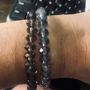 Beaded stretch bracelet set